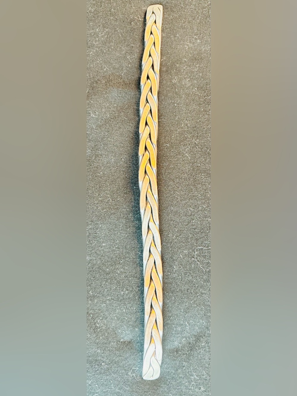 Vintage adjustable Braided S925 Silver Bracelet -